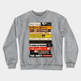 Fyodor Dostoyevsky Books Stack Crewneck Sweatshirt